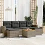 7-piece garden sofa set with gray PE rattan cushions by , Modular outdoor sofas - Ref: Foro24-3224247, Price: 366,32 €, Disco...