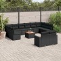 Set de sofás de jardín y cojines 13 pzas ratán sintético negro by , Modular outdoor sofas - Ref: Foro24-3224354, Price: 836,0...