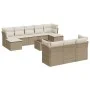 Set Gartensofas mit beigen Kissen 10 Stück synthetisches Rattan von , Gartensets - Ref: Foro24-3218328, Preis: 641,98 €, Raba...
