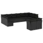 Set de sofás de jardín 12 piezas cojines ratán sintético negro de , Conjuntos de jardín - Ref: Foro24-3218425, Precio: 735,74...