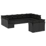Set Gartensofas 12 Stück Kissen synthetisches Rattan schwarz von , Gartensets - Ref: Foro24-3218425, Preis: 732,95 €, Rabatt: %
