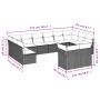 Set Gartensofas 12 Stück Kissen synthetisches Rattan schwarz von , Gartensets - Ref: Foro24-3218425, Preis: 732,95 €, Rabatt: %