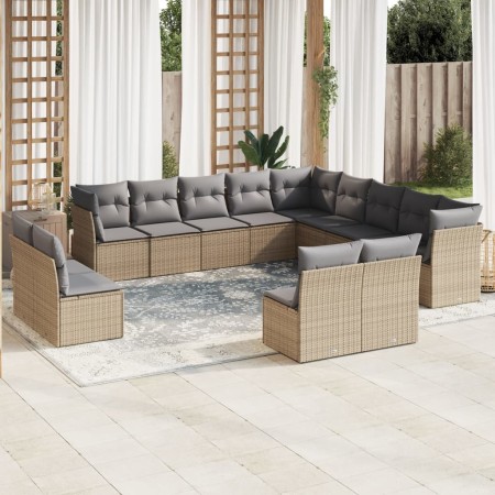 12-piece garden sofa set and brown synthetic rattan cushions by , Garden sets - Ref: Foro24-3218419, Price: 705,56 €, Discoun...