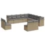 12-teiliges Gartensofa-Set und braune synthetische Rattankissen von , Gartensets - Ref: Foro24-3218419, Preis: 717,43 €, Raba...