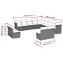 12-teiliges Gartensofa-Set und braune synthetische Rattankissen von , Gartensets - Ref: Foro24-3218419, Preis: 717,43 €, Raba...