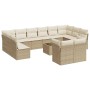 Garden sofa set with cushions 13 pieces beige synthetic rattan by , Garden sets - Ref: Foro24-3218438, Price: 865,74 €, Disco...