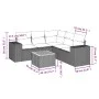 Garden sofa set with cushions 6 pieces beige synthetic rattan by , Garden sets - Ref: Foro24-3257774, Price: 436,11 €, Discou...