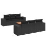 7-piece garden dining set and black synthetic rattan cushions by , Garden sets - Ref: Foro24-3257665, Price: 499,95 €, Discou...