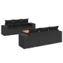 7-piece garden dining set and black synthetic rattan cushions by , Garden sets - Ref: Foro24-3257665, Price: 517,18 €, Discou...