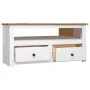 Weißer TV-Eckschrank aus Kiefernholz im Panama-Stil, 93 x 49 x 49 cm von vidaXL, TV-Möbel - Ref: Foro24-282687, Preis: 141,01...