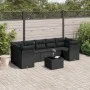 Set de sofás de jardín 8 piezas y cojines ratán sintético negro de , Conjuntos de jardín - Ref: Foro24-3249124, Precio: 510,5...