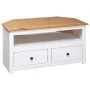 Weißer TV-Eckschrank aus Kiefernholz im Panama-Stil, 93 x 49 x 49 cm von vidaXL, TV-Möbel - Ref: Foro24-282687, Preis: 141,01...