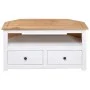 Weißer TV-Eckschrank aus Kiefernholz im Panama-Stil, 93 x 49 x 49 cm von vidaXL, TV-Möbel - Ref: Foro24-282687, Preis: 141,01...