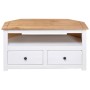 Weißer TV-Eckschrank aus Kiefernholz im Panama-Stil, 93 x 49 x 49 cm von vidaXL, TV-Möbel - Ref: Foro24-282687, Preis: 143,89...