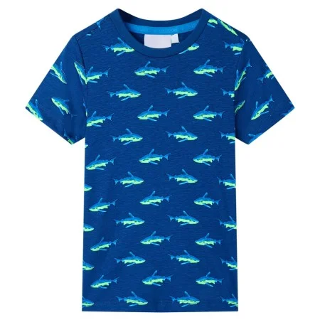 Dunkelblaues Kinder-T-Shirt 140 von , Kinder-T-Shirts - Ref: Foro24-12308, Preis: 7,85 €, Rabatt: %