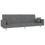 Two-seater sofa bed with two light gray fabric pillows. by , Sofas - Ref: Foro24-375741, Price: 275,96 €, Discount: %