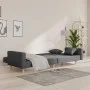 Two-seater sofa bed with two light gray fabric pillows. by , Sofas - Ref: Foro24-375741, Price: 275,96 €, Discount: %