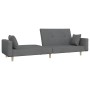2-Sitzer-Schlafsofa mit zwei Kissen, hellgrauer Stoff von , Sofas - Ref: Foro24-375741, Preis: 280,83 €, Rabatt: %
