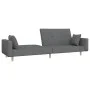 Two-seater sofa bed with two light gray fabric pillows. by , Sofas - Ref: Foro24-375741, Price: 275,96 €, Discount: %