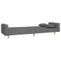 Two-seater sofa bed with two light gray fabric pillows. by , Sofas - Ref: Foro24-375741, Price: 275,96 €, Discount: %