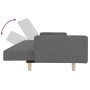 Two-seater sofa bed with two light gray fabric pillows. by , Sofas - Ref: Foro24-375741, Price: 280,83 €, Discount: %