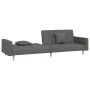 2-Sitzer-Schlafsofa mit zwei dunkelgrauen Stoffkissen von , Sofas - Ref: Foro24-375900, Preis: 276,44 €, Rabatt: %