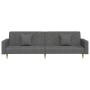 2-Sitzer-Schlafsofa mit zwei dunkelgrauen Stoffkissen von , Sofas - Ref: Foro24-375900, Preis: 282,32 €, Rabatt: %