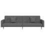 2-Sitzer-Schlafsofa mit zwei dunkelgrauen Stoffkissen von , Sofas - Ref: Foro24-375900, Preis: 276,44 €, Rabatt: %