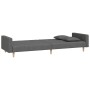 2-Sitzer-Schlafsofa mit zwei dunkelgrauen Stoffkissen von , Sofas - Ref: Foro24-375900, Preis: 282,32 €, Rabatt: %
