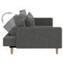 Two-seater sofa bed with two dark gray fabric pillows. by , Sofas - Ref: Foro24-375900, Price: 282,32 €, Discount: %