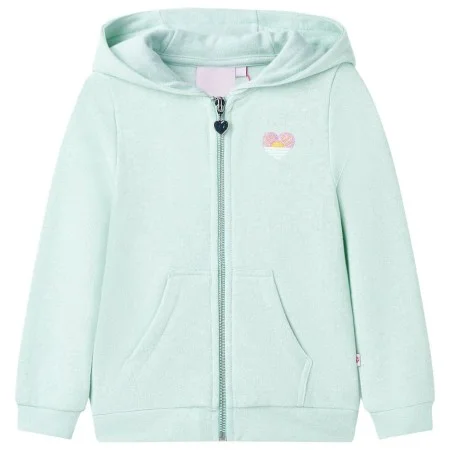 Heller mintgrüner Kapuzenpullover mit Reißverschluss für Kinder 140 von , Kinder-T-Shirts - Ref: Foro24-10993, Preis: 17,45 €...