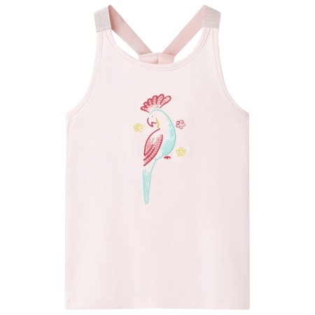Ärmelloses Kinder-Tanktop in zartem Rosa, Größe 104. von , Kinder-T-Shirts - Ref: Foro24-11195, Preis: 8,39 €, Rabatt: %