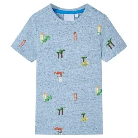 Mélange 104 Kinder-T-Shirt in Blau von , Kinder-T-Shirts - Ref: Foro24-12225, Preis: 8,92 €, Rabatt: %