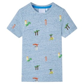 Mélange 104 Kinder-T-Shirt in Blau von , Kinder-T-Shirts - Ref: Foro24-12225, Preis: 9,00 €, Rabatt: %