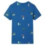 Camiseta infantil azul oscuro mélange 140 de , Camisetas para niños - Ref: Foro24-12233, Precio: 8,92 €, Descuento: %