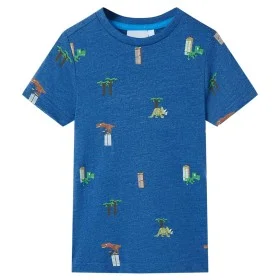Children's t-shirt dark blue mélange 116 by , Kids T-shirts - Ref: Foro24-12231, Price: 8,92 €, Discount: %