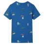 Camiseta infantil azul oscuro mélange 116 de , Camisetas para niños - Ref: Foro24-12231, Precio: 8,92 €, Descuento: %