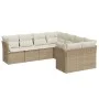 Set Gartensofas mit beigen Kissen 8 Stück PE Rattan von , Gartensets - Ref: Foro24-3218588, Preis: 545,36 €, Rabatt: %