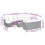 Garden set with 13-piece synthetic rattan beige cushions. by , Garden sets - Ref: Foro24-3218639, Price: 796,34 €, Discount: %