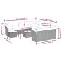 Set Gartensofas mit Kissen 13 Stück synthetisches Rattan beige von , Gartensets - Ref: Foro24-3218639, Preis: 811,97 €, Rabat...