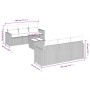 7-teiliges Gartensofa-Set und beigefarbene synthetische Rattankissen von , Gartensets - Ref: Foro24-3218698, Preis: 478,65 €,...