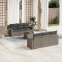 7-teilige Gartensofagarnitur mit grauen PE-Rattankissen von , Gartensets - Ref: Foro24-3218700, Preis: 431,51 €, Rabatt: %
