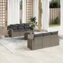 7-teilige Gartensofagarnitur mit grauen PE-Rattankissen von , Gartensets - Ref: Foro24-3218700, Preis: 439,45 €, Rabatt: %