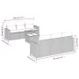 7-teilige Gartensofagarnitur mit grauen PE-Rattankissen von , Gartensets - Ref: Foro24-3218700, Preis: 439,45 €, Rabatt: %
