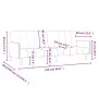 Sofá cama de 2 plazas terciopelo amarillo de , Sofás - Ref: Foro24-375781, Precio: 268,86 €, Descuento: %