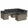 Set mit 12 Gartensofas mit Kissen synthetisches Rattangrau von , Gartensets - Ref: Foro24-3218520, Preis: 778,05 €, Rabatt: %