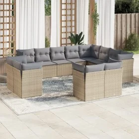 12-piece garden sofa set and brown synthetic rattan cushions by , Garden sets - Ref: Foro24-3218529, Price: 793,59 €, Discoun...