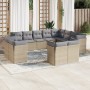 12-teiliges Gartensofa-Set und braune synthetische Rattankissen von , Gartensets - Ref: Foro24-3218529, Preis: 781,12 €, Raba...