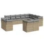 12-piece garden sofa set and brown synthetic rattan cushions by , Garden sets - Ref: Foro24-3218529, Price: 793,59 €, Discoun...