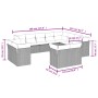 12-piece garden sofa set and brown synthetic rattan cushions by , Garden sets - Ref: Foro24-3218529, Price: 781,12 €, Discoun...
